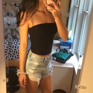 BLACK TUBE TOP
